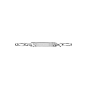 Bracelet identité enfant 1+1  3mm diamanté étoile 644-645