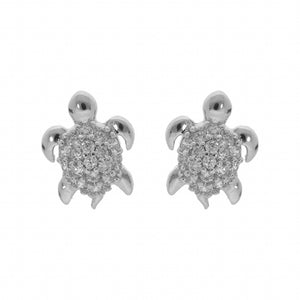 Boucles d'oreilles tortues en argent 684-1655