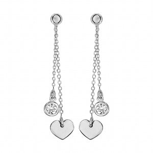 Boucles pendantes coeur 681-3383
