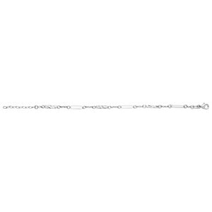 Bracelet en argent rhodié motifs fantaisie 640-873