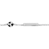 Bracelet identité bébé ballon de foot