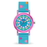 Ice learning pink flowers