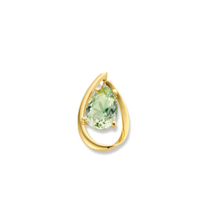 Pendentif prasiolite en or 18ct 364-90