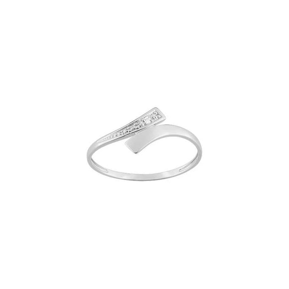 Bague en or blanc 9ct 401-280