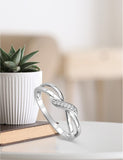 Bague en or blanc 18ct et zirconium 311-70