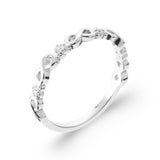 Bague infini et zirconiums en argent