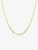 Chaine maille forçat en plaqué or 1.60mm