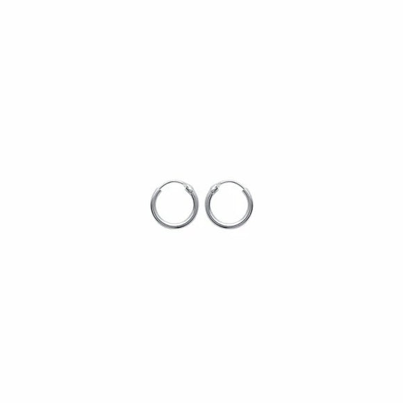 Boucles créoles en argent 12mm
