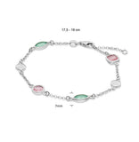 Bracelet en argent + pierre de couleurs 645z123