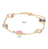 Bracelet en vermeil + pierre de couleurs 645v97