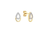 Boucles en vermeil gouttes 684V-1