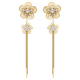 Boucles d'oreilles en acier doré 880J1726