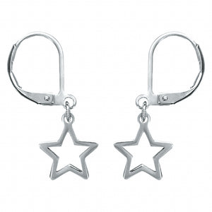 Boucles d'oreilles en acier dormeuses étoiles en acier ***