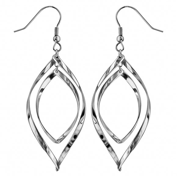 Boucles d'oreilles en acier gouttes 880-1526