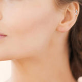 Piercing + zirconium en argent 692-9