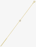 Bracelet en plaqué or et zirconiums serti clos 745-518