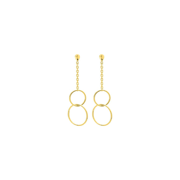 Boucles en plaqué or Monalisa