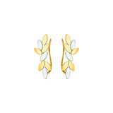 Boucles en plaqué or feuilles