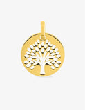 Médaille arbre de vie ajouré en plaqué or