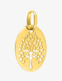 Médaille arbre de vie ajouré en plaqué or