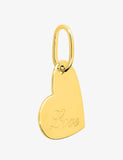 Médaille coeur LOVE en plaqué or