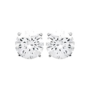 Boucles d'oreilles clou zirconium 6mm 682-2418