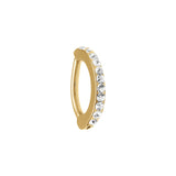 Piercing de nombril en acier doré 892-128