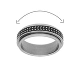 Bague en acier anti-stress motif chevrons 810-752