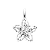 Pendentif fleur en argent 664-283