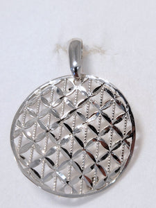 Pendentif en or blanc 18ct fleurs de vie 361-102