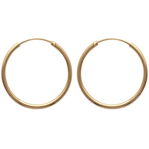 Boucles créoles plaqué or Maryse