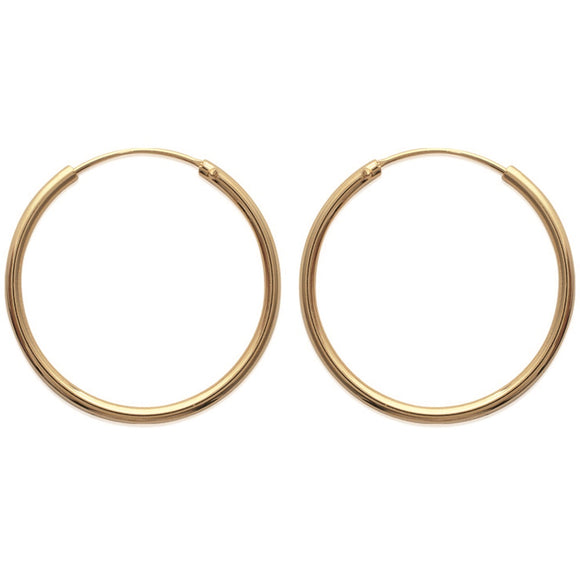 Boucles créoles plaqué or Maryse