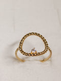 Bague en plaqué or 711-113