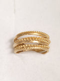Bague en plaqué or 710-418 et 710-419