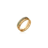 Bague en plaqué or Baya