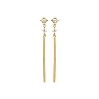 Boucles Plaqué or Fidji