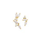Boucles d'oreilles asymétriques Josée