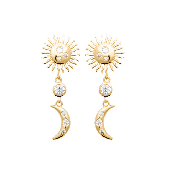 Boucles plaqué or Lia