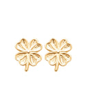 Boucles trèfles à 4 feuilles en plaqué or