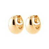 Boucles créoles en plaqué or demi-lune 780-513