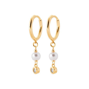 Boucles créoles avec perles 780-532