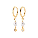 Boucles créoles avec perles 780-532