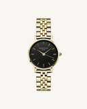 Rosefield Small Edit en acier dorée fond de cadran noir