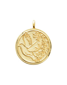 Pendentif Colombe en plaqué or