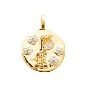 Pendentif Girafe en plaqué or