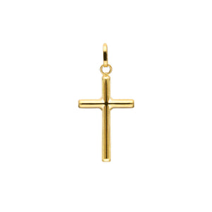 Pendentif Croix bombée en or jaune 18ct 369-340