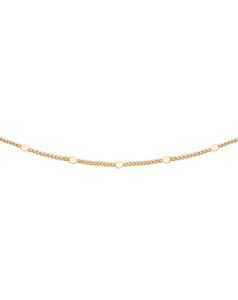 Collier maille fantaisie Plaqué or