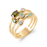 Bague en plaqué or Inna