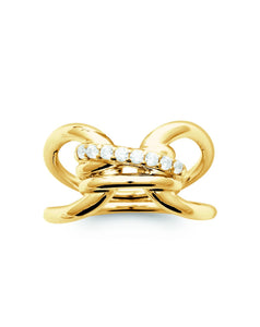 Bague en plaqué or Bérénice