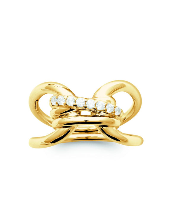 Bague en plaqué or Bérénice
